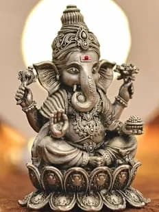 Brass Ganesha Idol (6 inch)