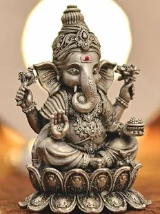 Brass Ganesha Idol (6 inch)